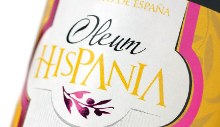 Packaging para botellas de aceite Oleum Hispania.