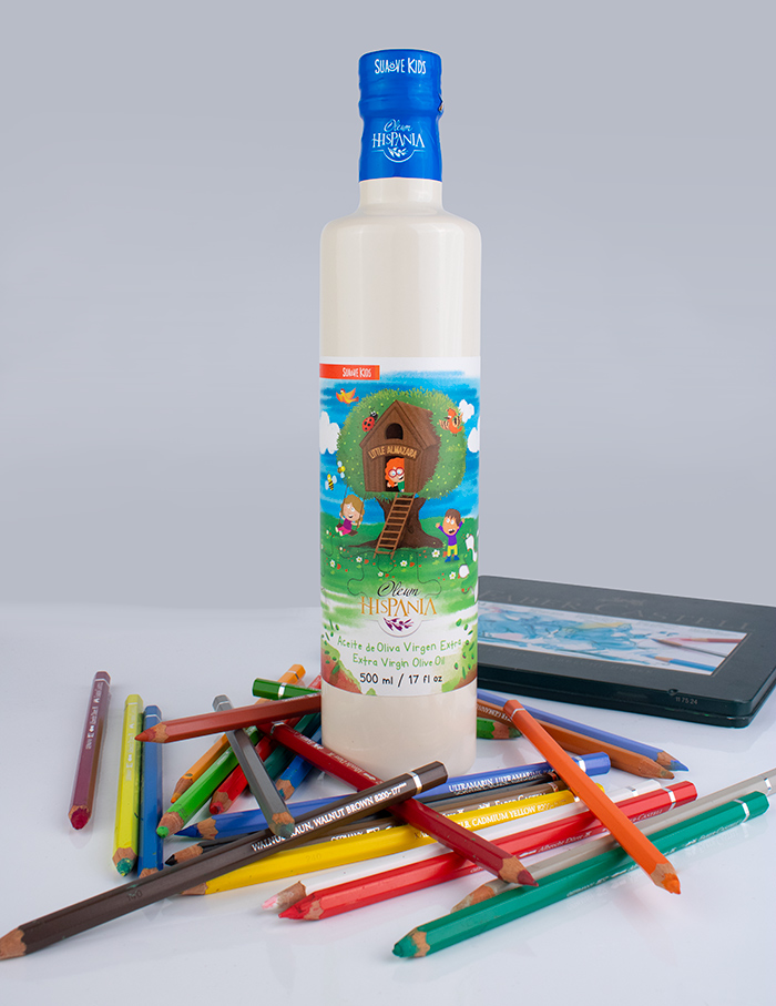 Little Almazara packaging para aceite infantil premiado en Ibérica Awards