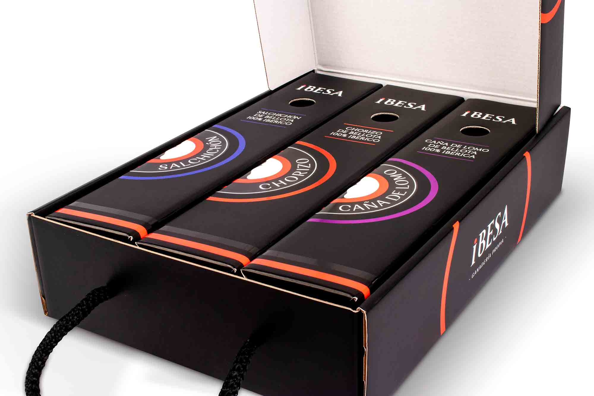 Diseño de packaging para embutidos ibéricos IBESA