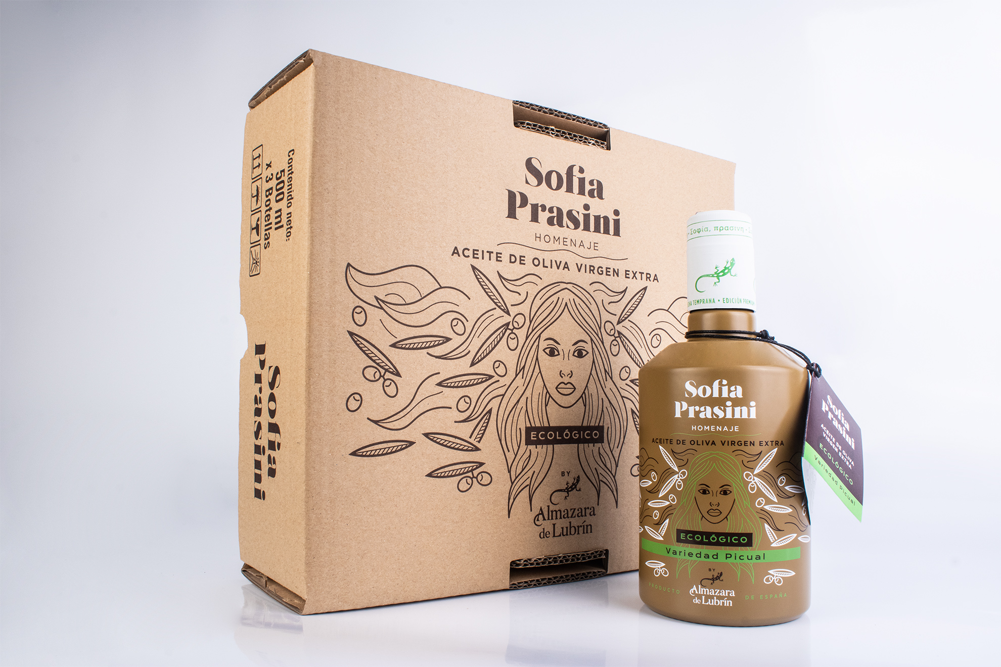 Sofía Prasini diseño de envase para aceite de oliva