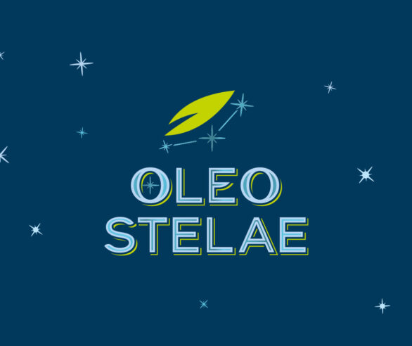 Oleo Stelae diseño de etiqueta para aceite