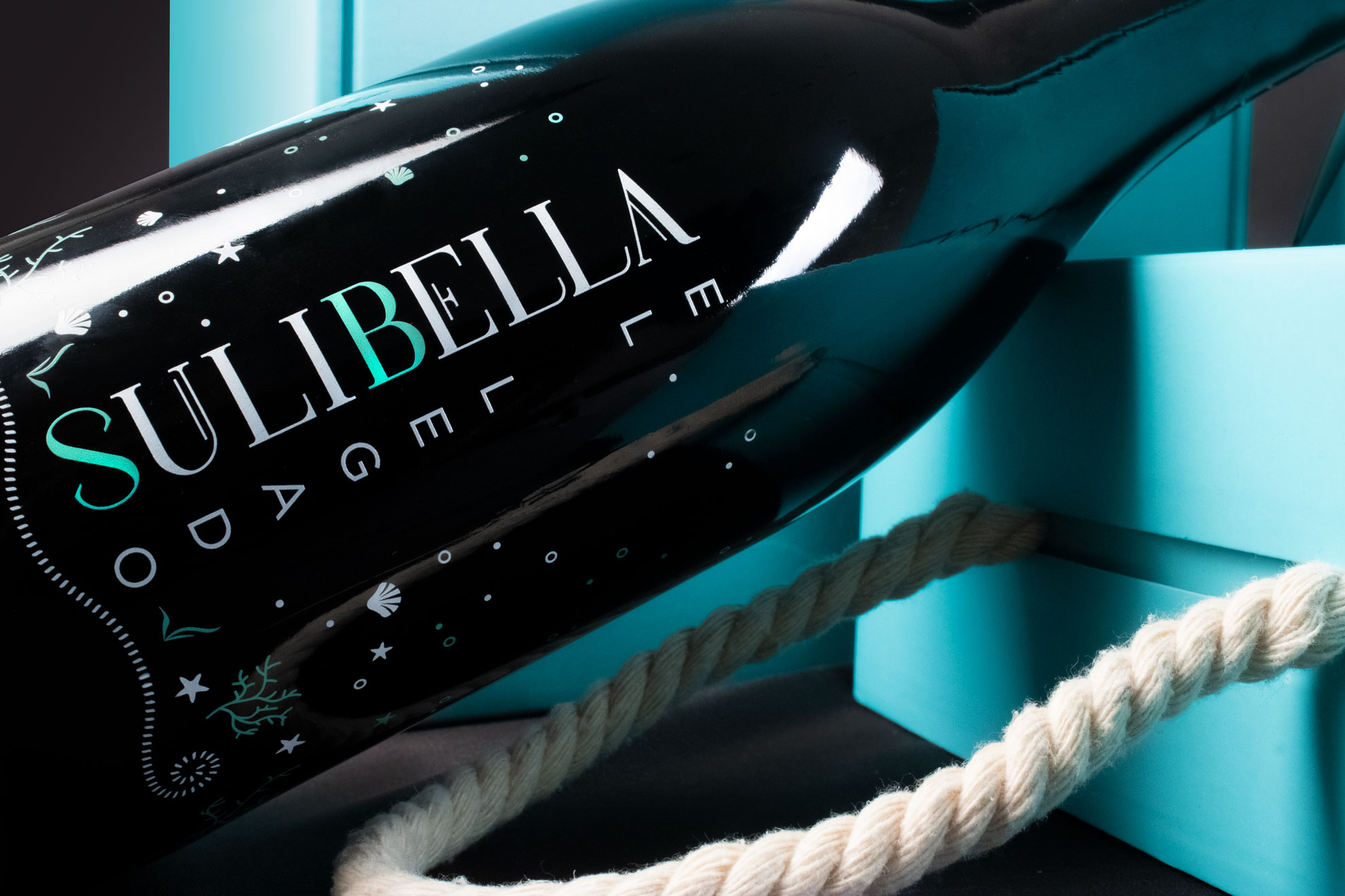 Packaging vino submarino Sulibella